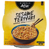 Simply Asia Sesame Teriyaki Vegan Microwaveable Bowl – Travel-Ready Plant-Based Lunch for Hotel Stays
