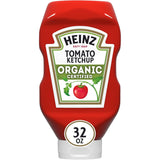 Heinz Organic Tomato Ketchup for Mindful Family Meals, Clean-Label Dipping Sauce for Lunchboxes and Dinner Plates