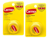 Carmex Cooling Lip Balm Jar – Patio and Campsite Lip Recovery, 0.25 Oz Post-Sun Soothing