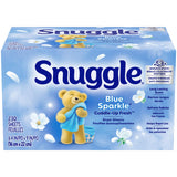 Snuggle Fabric Softener Dryer Sheets, Blue Sparkle Cuddle-Up Fresh, 230 Ct, Calming Lavender-Style Scent for Bedtime Wind-Down Laundry Routine