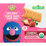Earth's Best Organic Sesame Street Snack Bars – Toddler Lunchbox Snack for Preschool and Daycare, 16 Individually Wrapped Strawberry Bars