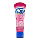 ACT Kids Anticavity Fluoride Toothpaste – Self Care Brushing Routine for Children with Bubble Gum Flavor