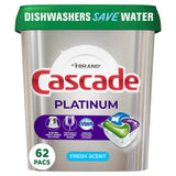 Cascade Platinum Dishwasher Pods Practical Gift for New Homeowners, One-Pod No-Mess Packs