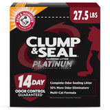 ARM & Hammer Clump & Seal Slide Platinum Multi-Cat Litter for First-Time Owners, Safe Kitten Formula with Baking Soda Comfort