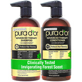 PURA D'OR Advanced Therapy Biotin Duo – Ready-to-Gift Hair Care Set for Partners & Parents, 16oz Shampoo & Conditioner