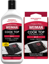 Weiman Cooktop Cleaning Kit – Surface-Safe Scrubbing Pads Designed to Avoid Micro-Scratches on Smooth Tops