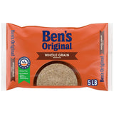 BEN'S ORIGINAL Whole Grain Brown Rice, 5 lb Bag – Nutty Texture Brown Rice That Stays Firm in Kid-Friendly Stir Fries