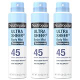 Neutrogena Ultra Sheer Dry-Touch SPF 45 – Non-Comedogenic Sun Care Step for Morning Vanity Routines