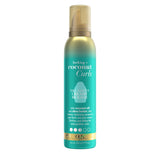 OGX Locking + Coconut Curls Mousse – Bath Time Indulgence for Color-Treated Curls, Tropical Vanilla Scent, 7.9 Ounce