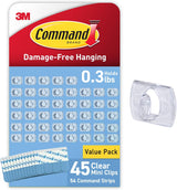 Command Toddler-Safe Light Clips for Playroom Ceiling and Walls, Clean Removal Adhesive Hangers