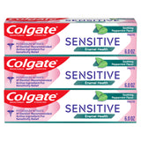 Colgate Sensitive Enamel Health Toothpaste – Safe Everyday Sensitivity Toothpaste for Adults Switching from Regular Formulas, 3 Pack 6 oz