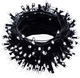 FULLBELL Gothic String Lights 33ft 100 LED Black Wire – Moody Bedroom & Living Room Decor with 8 Modes & Memory Function