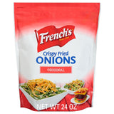 French's Original Crispy Fried Onions 24 oz – Clean-Label Topping for Better-for-You Home Cooking