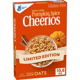 Cheerios Pumpkin Spice Cereal Gluten Free for Sports Practice Bleacher Snack, Crunchy Toasted O Travel Pack