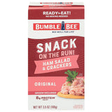 Bumble Bee Snack On The Run Ham Salad Kit - Single-Serve Protein for Shared Break Room Snack Stock