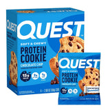 Quest Nutrition Double Chocolate Chip Protein Cookie – Desk Drawer Snack for Focused Workdays, 15g Protein Low Carb Treat