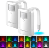 LuminoBowl Motion Activated Toilet Light – Safe Bathroom Night Light for Seniors and Children, 16 Color Glow