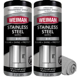 Weiman Stainless Steel Cleaner & Polish Kit – Camping and Backyard Hero for On-the-Go Stainless Touch-Ups