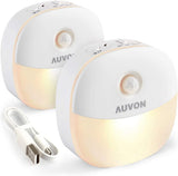 AUVON Rechargeable Closet and Hallway Light – Soft Warm Glow Night Light for Senior and Mobility Safety