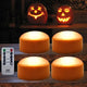 [Pack of 4] - Orange Body - Bright Orange Glow - 10-Key Remote - 4 Timers - 2 Modes