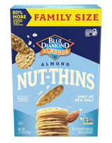 Blue Diamond Almonds Nut-Thins Hint of Sea Salt – Care Package Cracker for Gluten-Free Friends