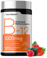 Horbäach Methylcobalamin B12 5000 mcg – Neutral, No-Fuss Vegan Supplement for Effortless Daily Use