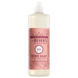 Mrs. Meyer's Clean Day Liquid Dish Soap Rose 16 fl oz — Gentle, Stone-Safe Dish Soap That Won't Etch Natural Countertops
