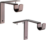 Kwik-Hang No-Damage Curtain Rod Brackets – Living Room Aesthetic Upgrade in Antique Bronze