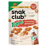 Snak Club Tajin Crunchy Peanuts – Protein-Packed Mindful Snack with 5g Per Serving and Mild Chili Lime Seasoning, 10.5 oz