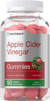 Horbäach Vegan ACV Gummies – Thoughtful Wellness Gift for Mom, 90-Count Apple Flavor Supplement