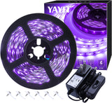 Led Black Light Strip Kit – Unique Valentine's Day and Christmas Gift, Reusable Blacklight Decor for Couples and Roommates