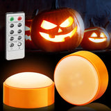 Luditek LED Pumpkin Lights – Cozy Fall Living Room Accent, Flameless Candle Glow with Remote