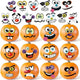 36 classic pumpkin stickers