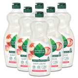 Seventh Generation Dish Soap Mint – Single-Note Botanical Dishwashing Liquid for Neutral-Toned Homes, 6-Pack