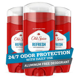 Old Spice Aluminum Free Deodorant – Clean-Design Clear Stick in a Streamlined Three-Pack for Capsule Grooming