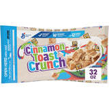 Cinnamon Toast Crunch Cereal – Late-Night Study Snack for College Students, 32 oz Resealable Bag