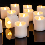 Homemory 1.5 Inch Battery Operated LED Votive Candles Bulk 24 Pack for Wedding Aisle Bridal Shower and Banquet Hall Decor