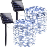 Luminex Solar String Lights – Fence, Trellis, and Balcony Outdoor Lighting, Rechargeable 10-Hour Fairy Lights