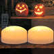 [Pack of 2] - Big White Body & Bright Lights for Big Pumpkins - 10-Key Remote - 4 Timers - 2 Modes