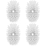 MR.SIGA Soap Dispensing Dish Brush Refills, 4 Pack – Neutral-Toned Refill Heads for a Calm, Uncluttered Counter Setup