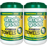 Simple Green All-Purpose Degreasing Towels for Intentional Home Workshops, Odor-Free Cleaning Wipes