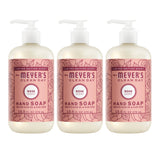 Mrs. Meyer's Clean Day Rose Hand Wash Trio – Beautiful Hostess Gift for the Woman Who Loves Her Home