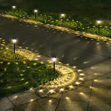 All-Weather Solar Landscape Lights for Campsite and Patio, 12-Hour Dusk to Dawn Garden Path Lighting