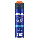 Gillette PRO Shaving Gel – Father's Day Grooming Gift for Sensitive Skin Men, 7oz Travel Size