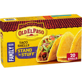 Old El Paso Stand 'N Stuff Taco Shells for Sensitive Diet Families, Certified Gluten Free 20-pack