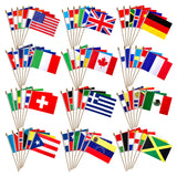 Family Flag Pack 100 Nations – Kid-Safe Handheld Flags for School Multicultural Events