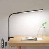 Lepro Space-Saving Gooseneck Desk Light for Clean Workstations, Touch Control Dimmable LED with Clamp