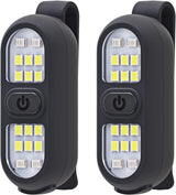 LumenX USB Clip-On LED Light 2-Pack, Holiday Gift for Hikers, Cyclists, and Early-Morning Joggers
