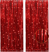 [Brand Name] Metallic Fringe Curtain – Child-Safe Halloween & Birthday Backdrop, Tear-Resistant Party Prop for Families