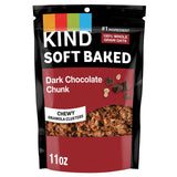 KIND Soft Baked Granola Dark Chocolate Chunk – Portable Resealable Snack for Long Workdays, Dark Chocolate